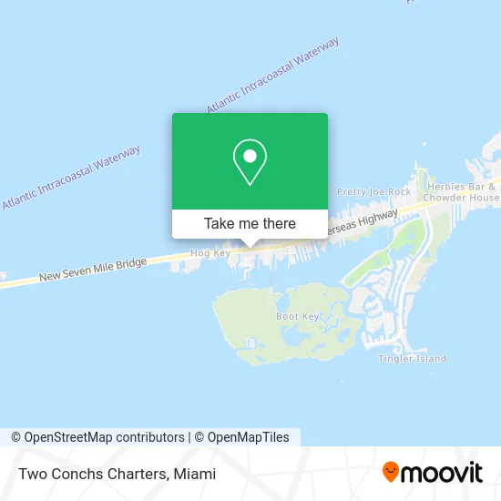 Two Conchs Charters map