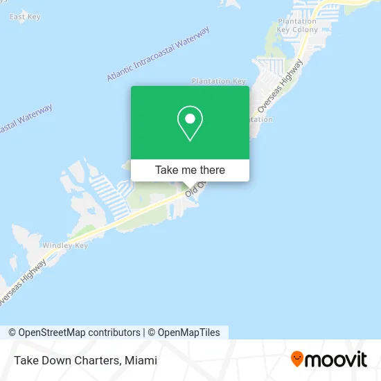 Take Down Charters map