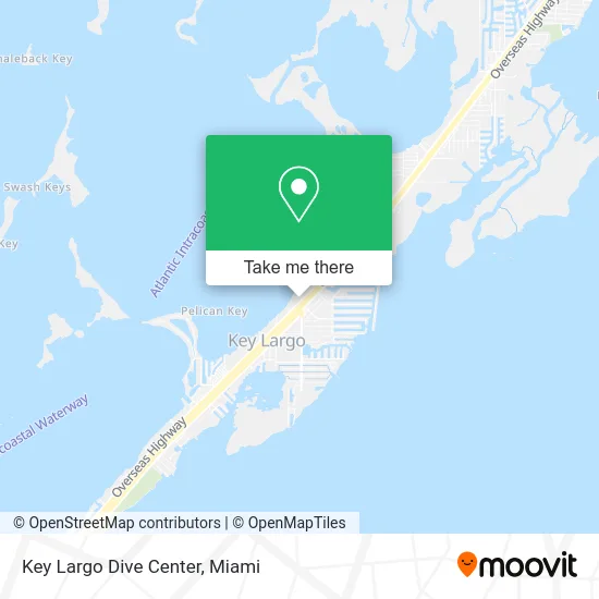 Key Largo Dive Center map