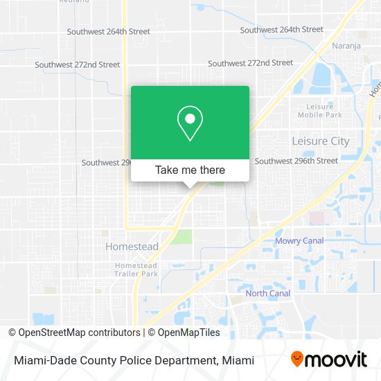 Miami-Dade County Police Department map