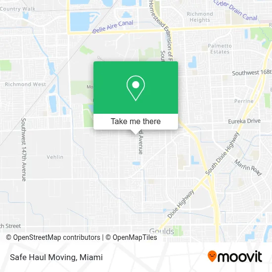 Safe Haul Moving map