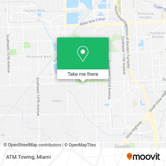 ATM Towing map