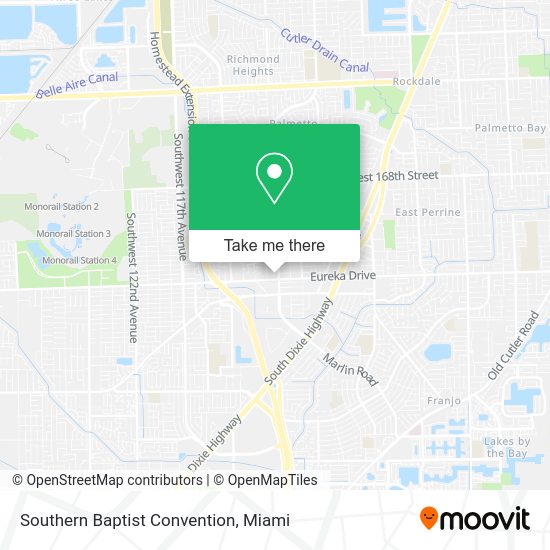 Mapa de Southern Baptist Convention
