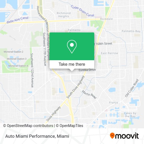 Auto Miami Performance map