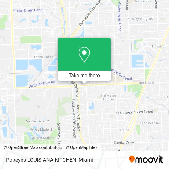 Popeyes LOUISIANA KITCHEN map