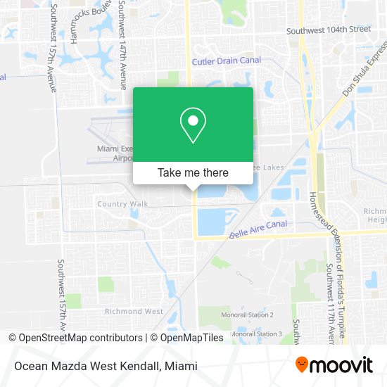 Mapa de Ocean Mazda West Kendall