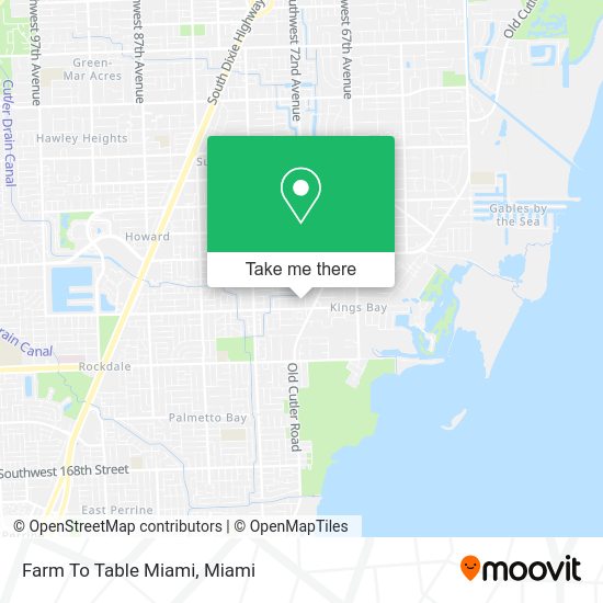 Mapa de Farm To Table Miami