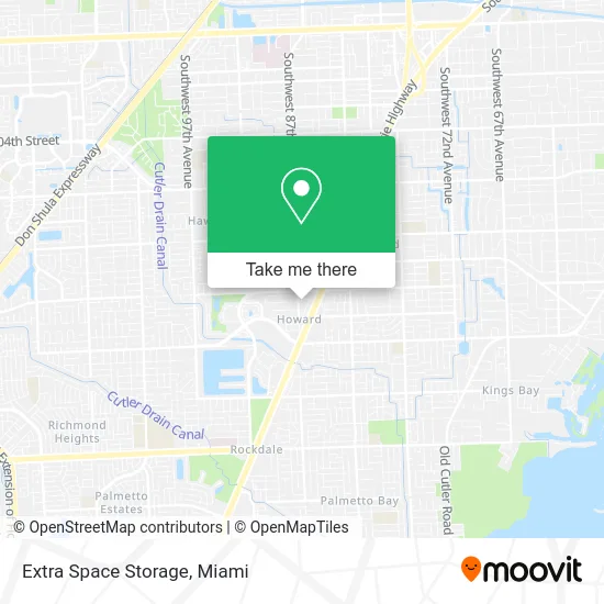 Mapa de Extra Space Storage