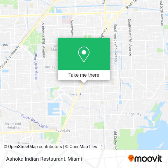 Mapa de Ashoka Indian Restaurant