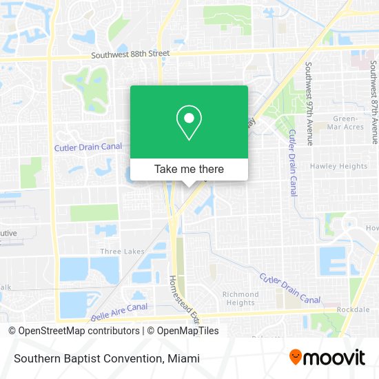 Mapa de Southern Baptist Convention