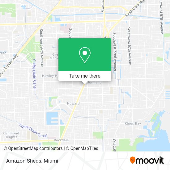 Mapa de Amazon Sheds