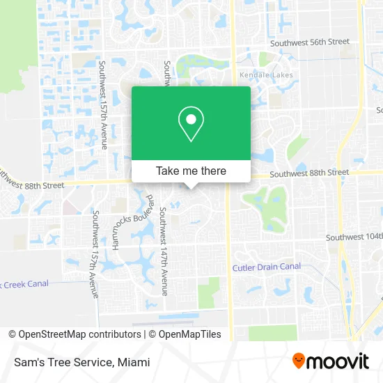 Sam's Tree Service map