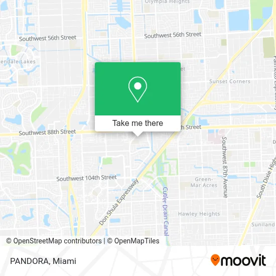 PANDORA map