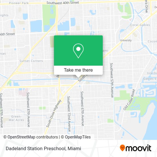 Mapa de Dadeland Station Preschool
