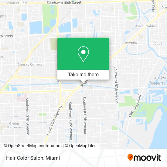 Mapa de Hair Color Salon