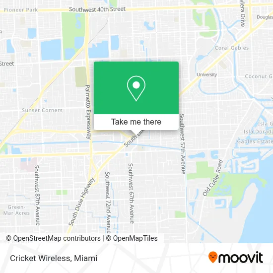 Cricket Wireless map