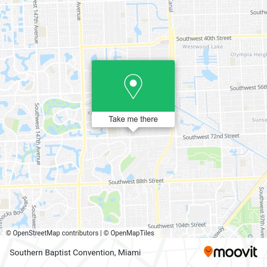 Southern Baptist Convention map