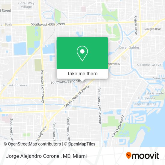 Jorge Alejandro Coronel, MD map