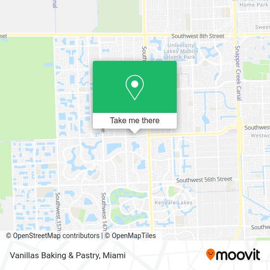 Mapa de Vanillas Baking & Pastry