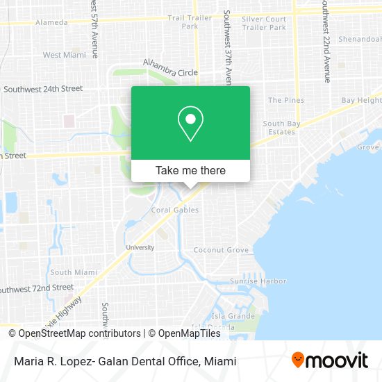 Maria R. Lopez- Galan Dental Office map