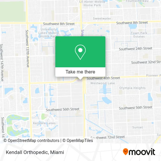 Kendall Orthopedic map