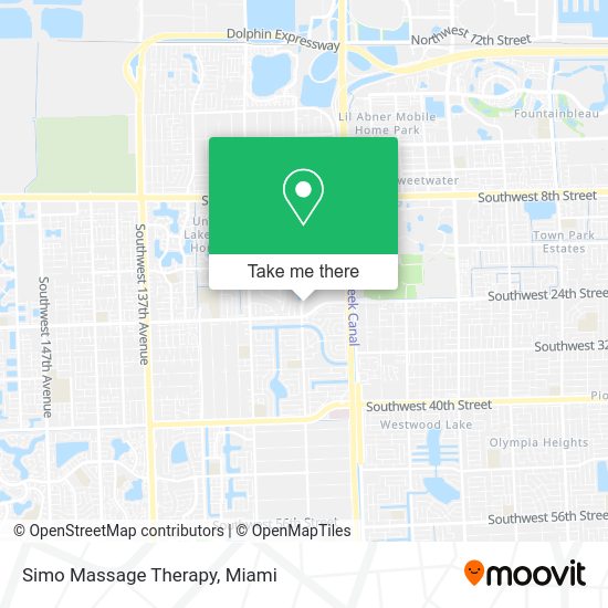 Mapa de Simo Massage Therapy