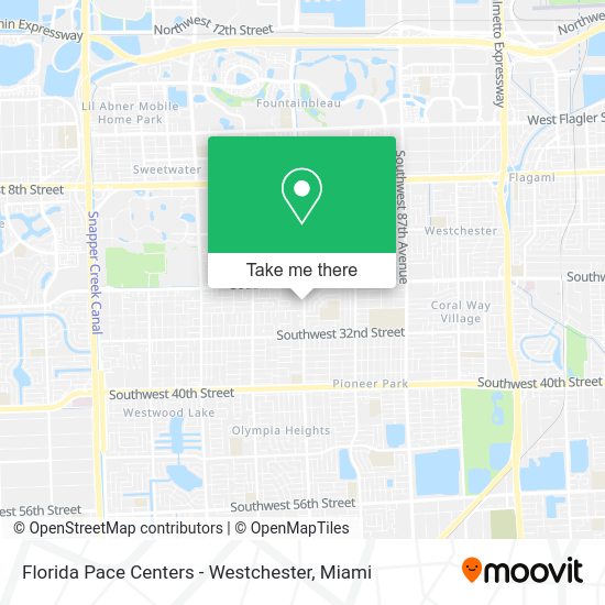 Florida Pace Centers - Westchester map