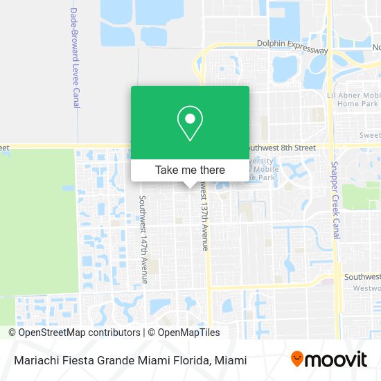Mariachi Fiesta Grande Miami Florida map