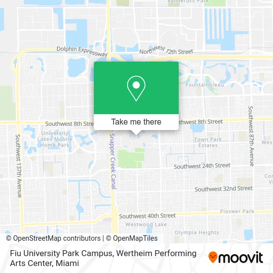 Fiu University Park Campus, Wertheim Performing Arts Center map