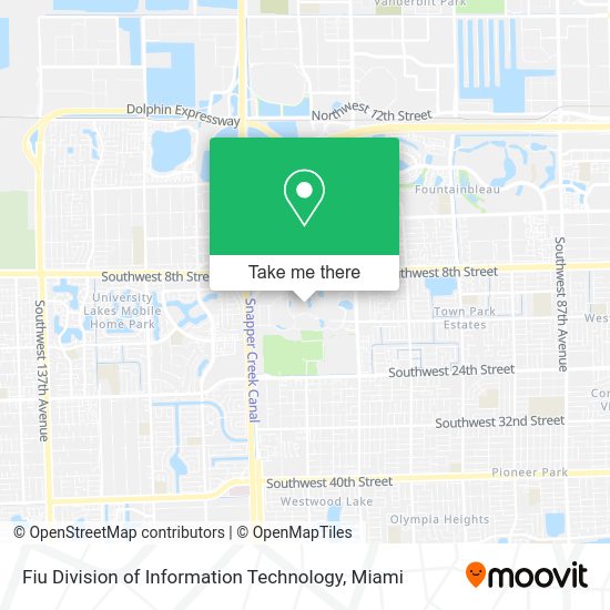 Fiu Division of Information Technology map