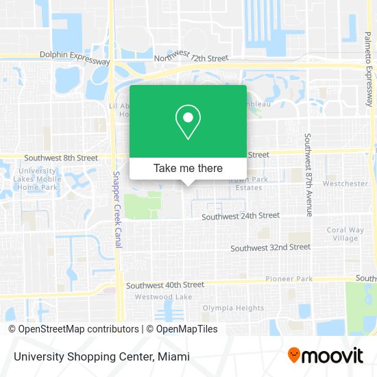 University Shopping Center map