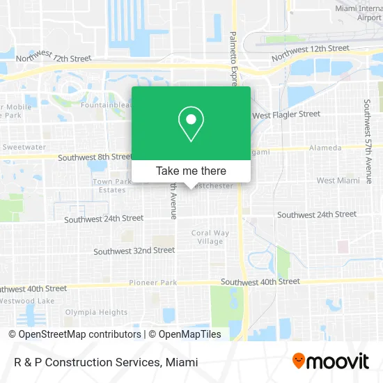 R & P Construction Services map