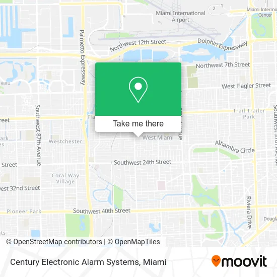 Century Electronic Alarm Systems map