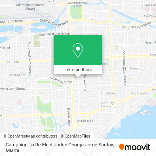 Campaign To Re-Elect Judge George Jorge Sarduy map