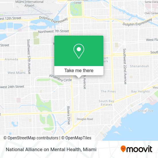 National Alliance on Mental Health map