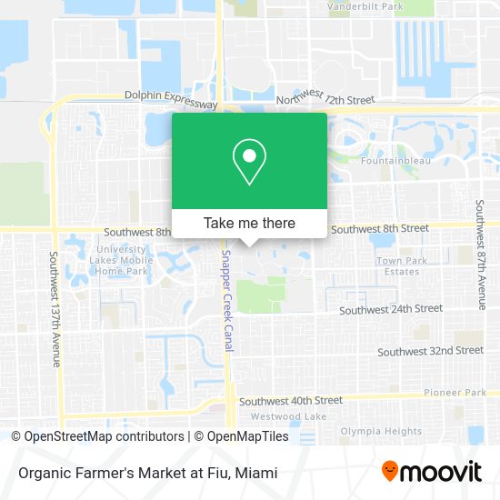 Mapa de Organic Farmer's Market at Fiu