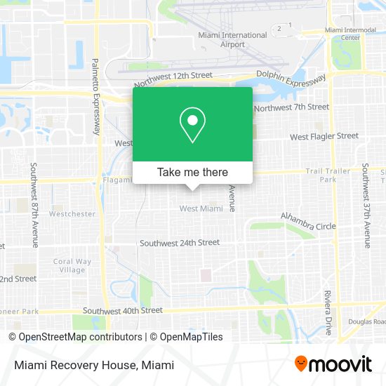 Mapa de Miami Recovery House