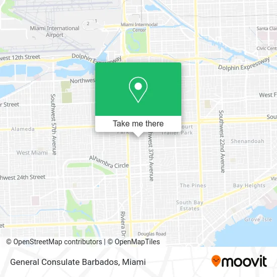 General Consulate Barbados map