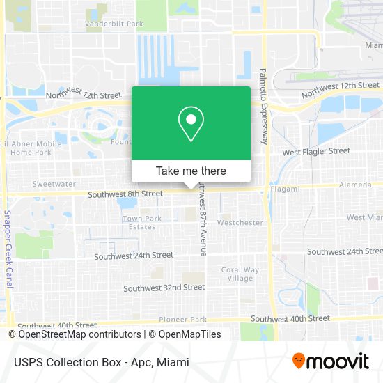 Mapa de USPS Collection Box - Apc