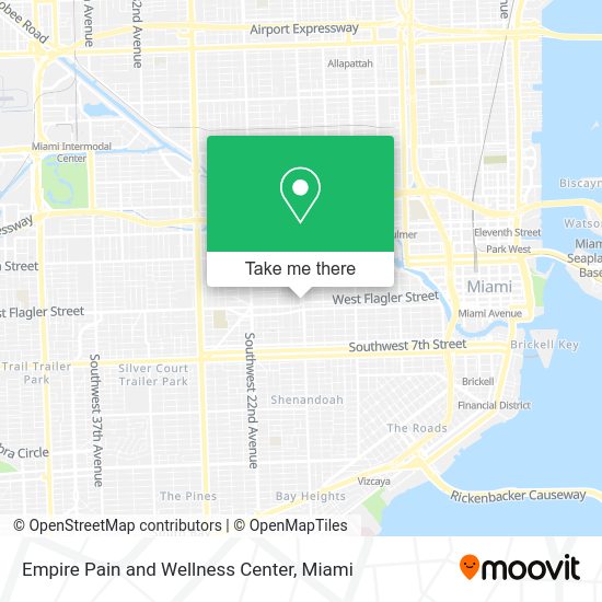 Empire Pain and Wellness Center map