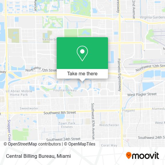 Central Billing Bureau map