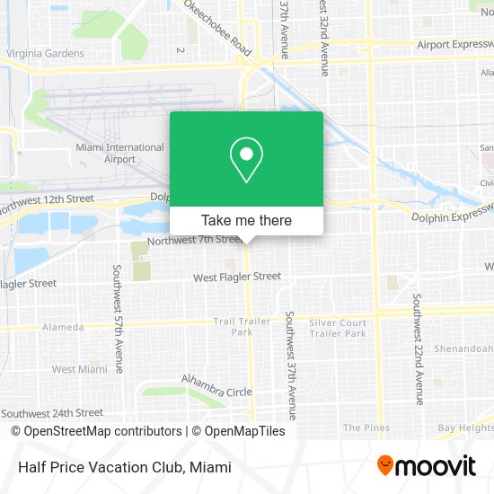 Half Price Vacation Club map
