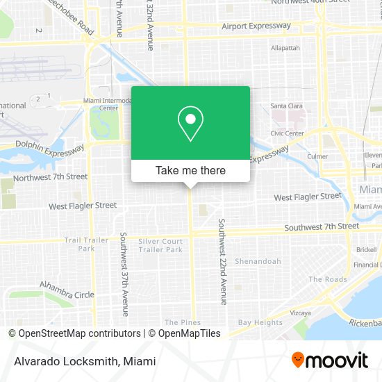 Mapa de Alvarado Locksmith