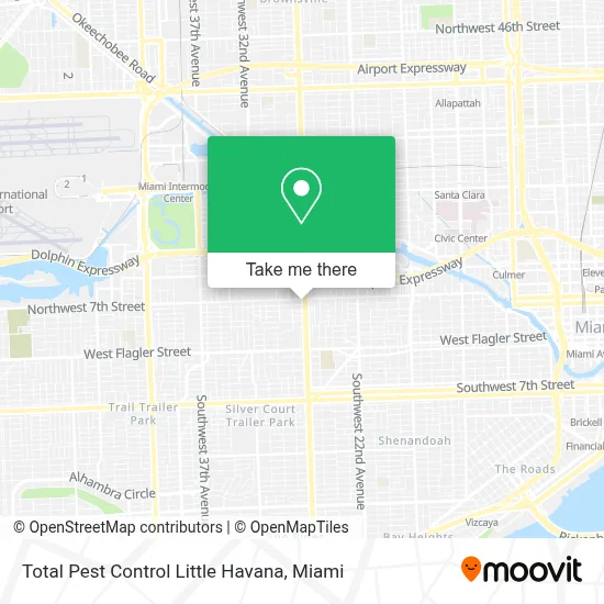 Total Pest Control Little Havana map