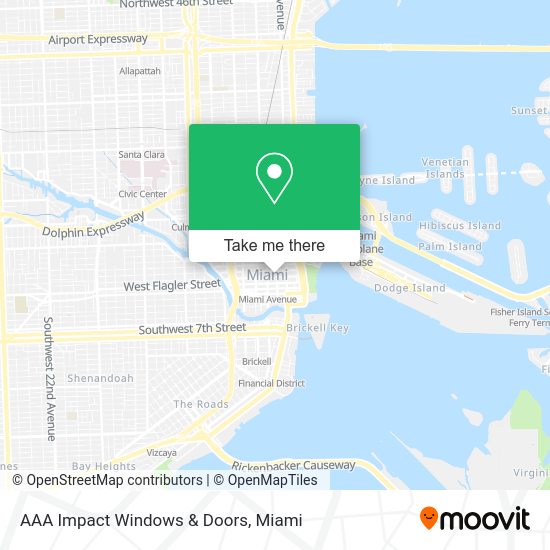 Mapa de AAA Impact Windows & Doors