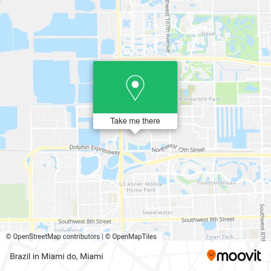 Brazil in Miami do map