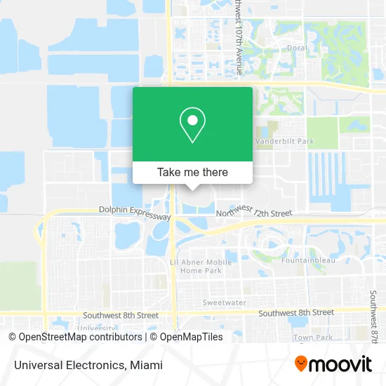 Universal Electronics map