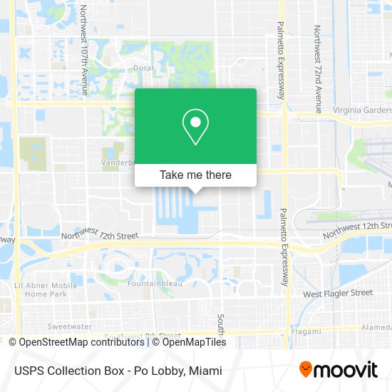 USPS Collection Box - Po Lobby map