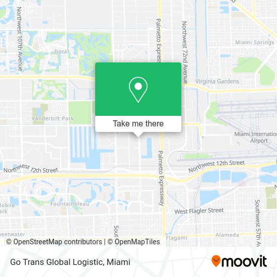 Mapa de Go Trans Global Logistic