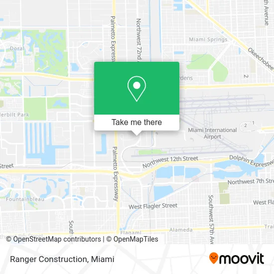 Ranger Construction map